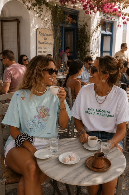 T-shirt Oversized Ζώδια Υδροχόος/Aquarius | Pirates of Venus