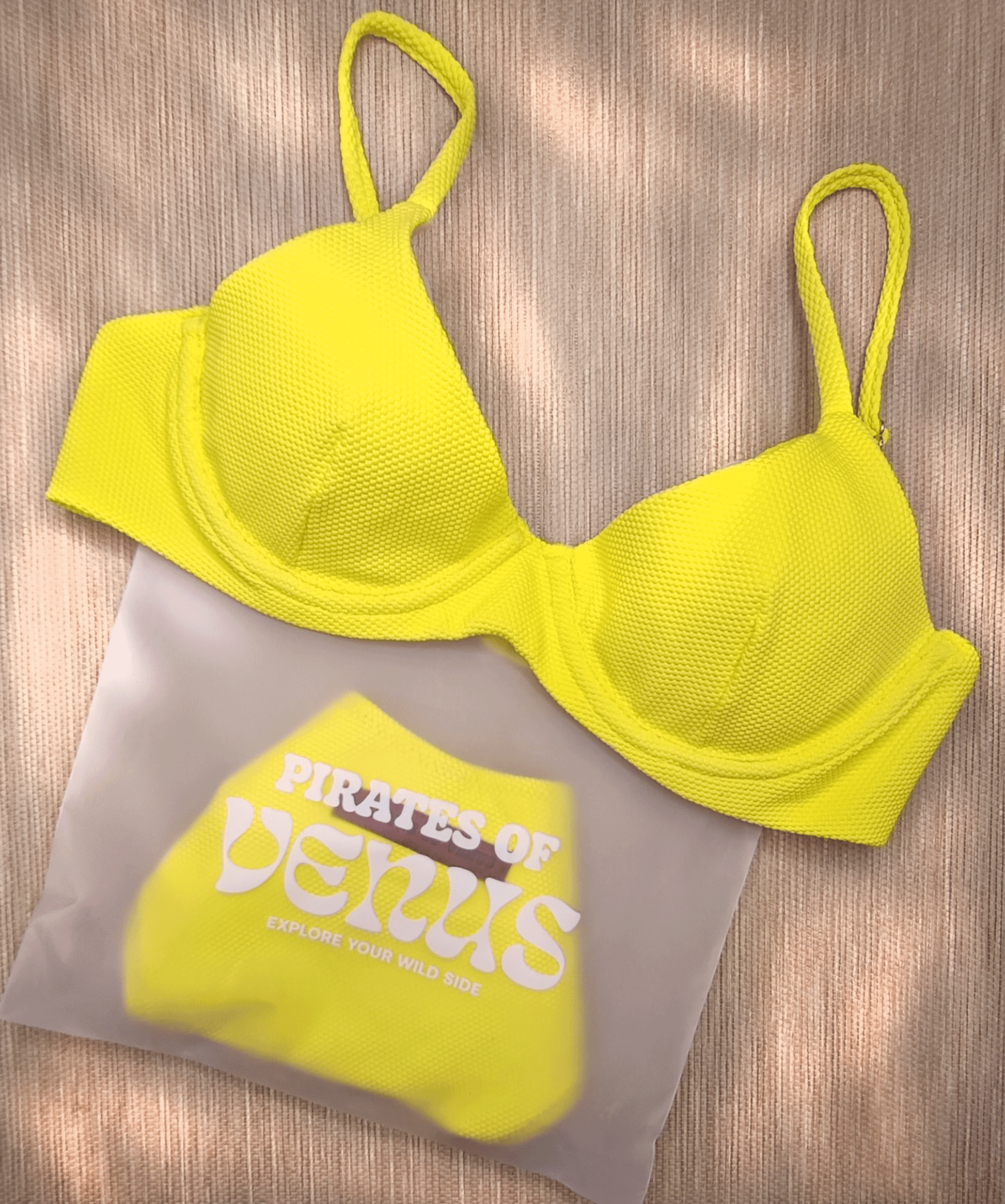 Συσκευασία γυναικείου κίτρινου bikini   Ellen Brazil