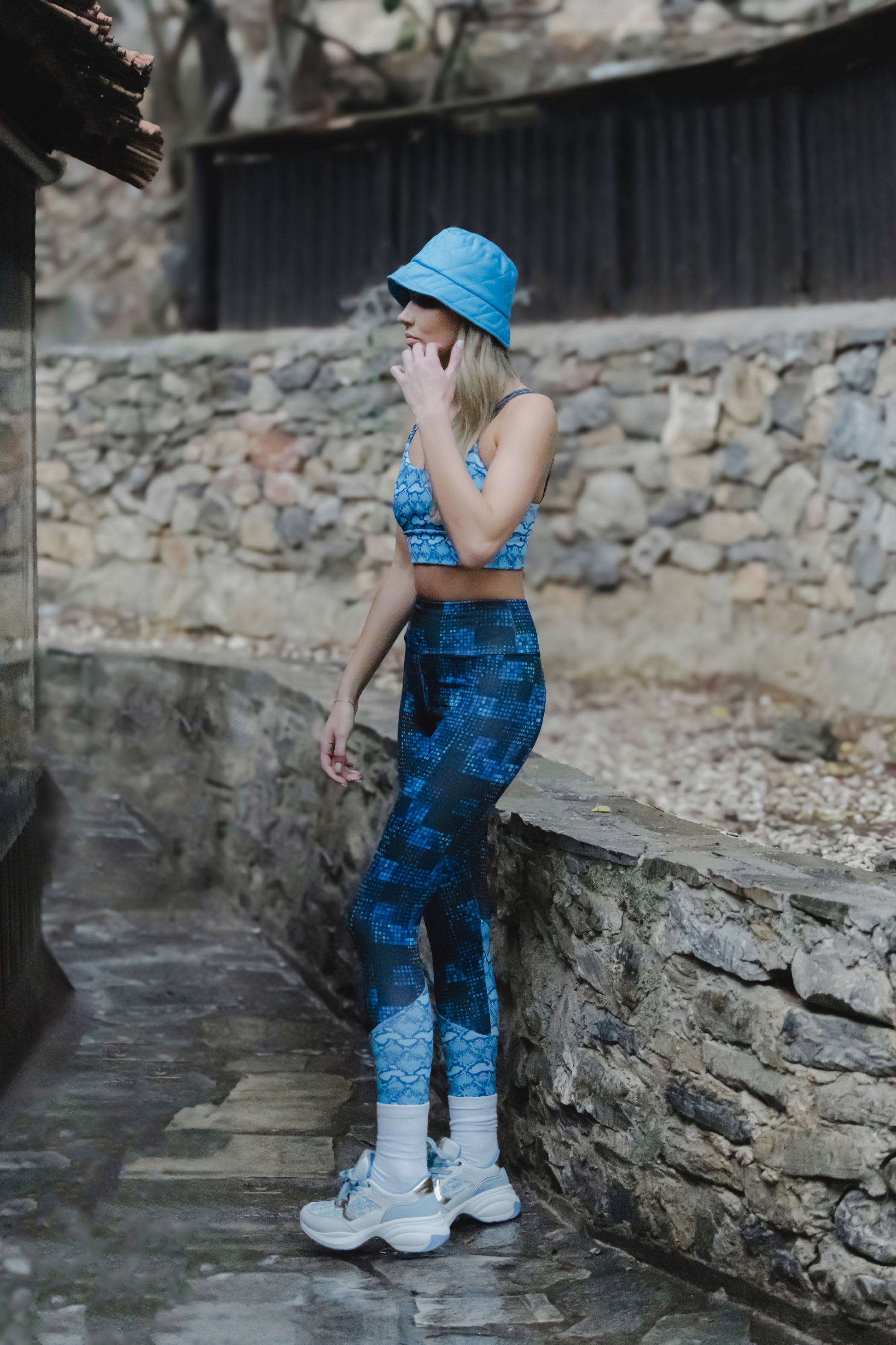 Amelia Top Pirates Of Venus Snakeskin Blue