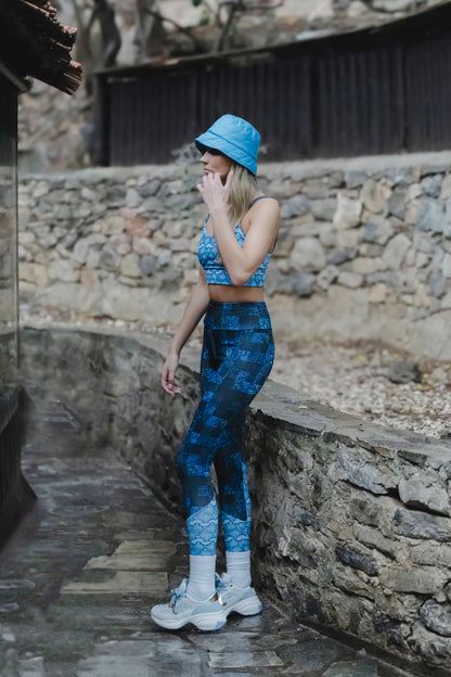 Amelia Top Pirates Of Venus Snakeskin Blue