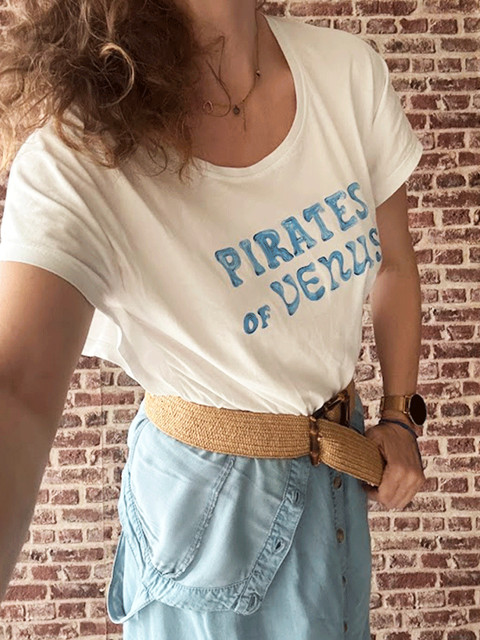 Zapone_T-shirt_White_ Pirates_of_Venus_Γυναικεία_Cotton0