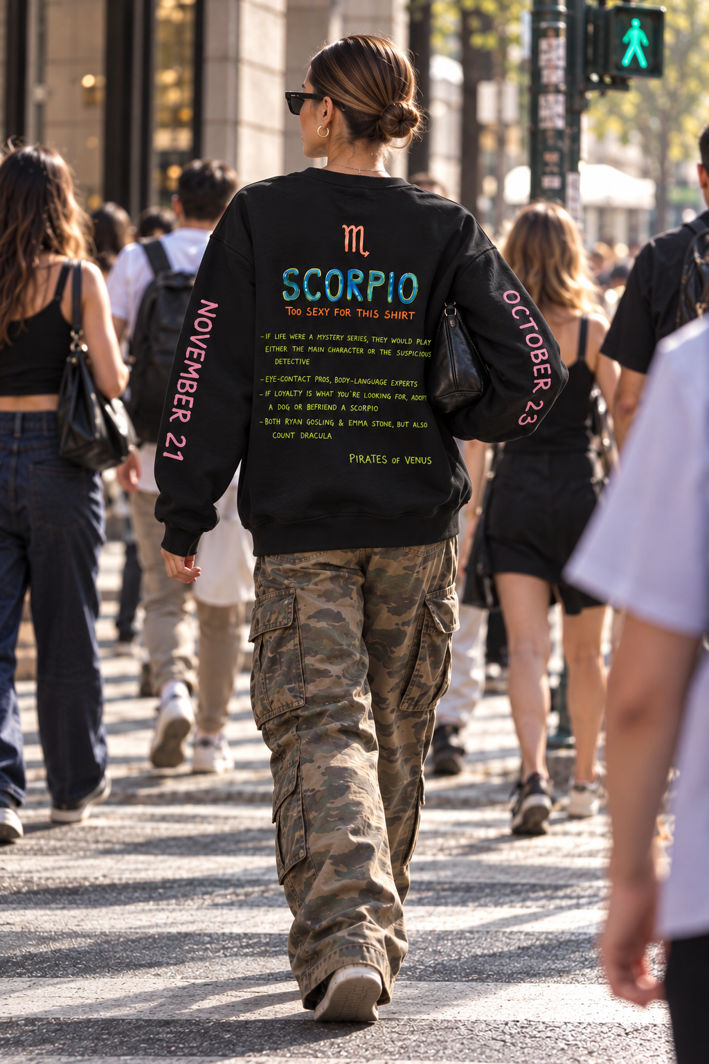 Scorpio/Σκορπιός Zodiac Oversized Sweatshirt — Pirates of Venus Active