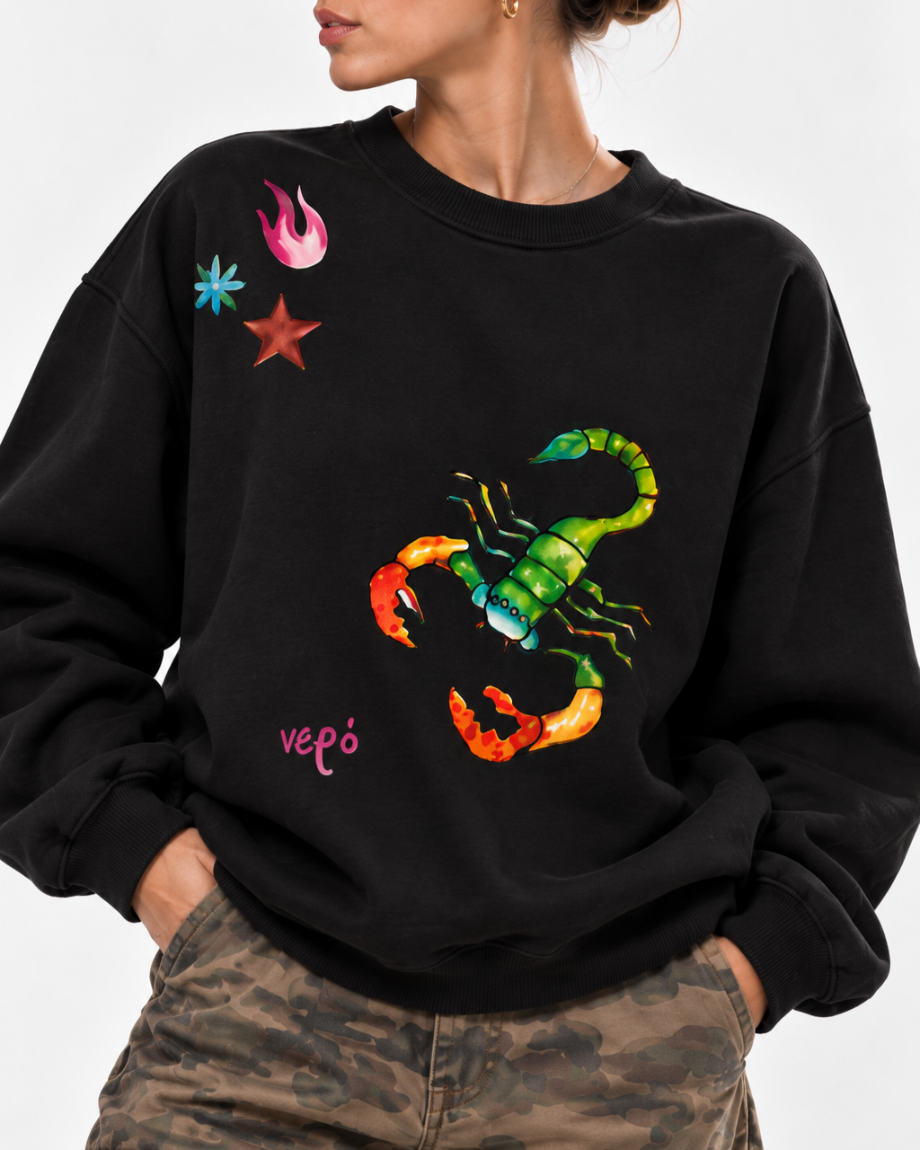 Scorpio/Σκορπιός Zodiac Oversized Sweatshirt — Pirates of Venus Active