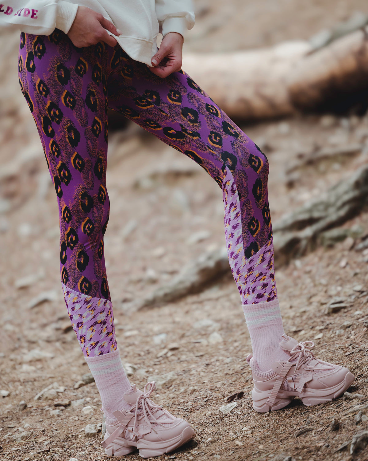 Sylia Leggings Purple Leopard Pirates Of Venus