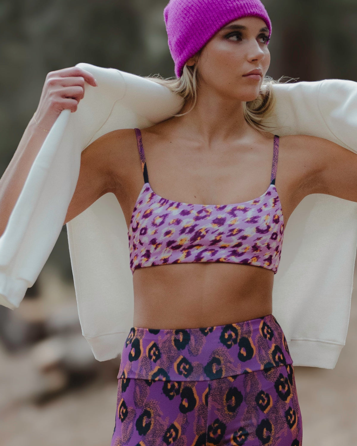 Sylia Top Purple Leopard Pirates Of Venus