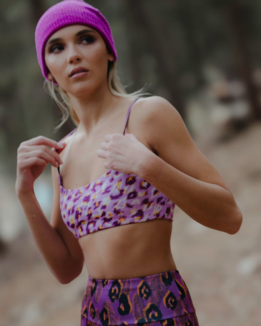 Sylia Top Purple Leopard Pirates Of Venus