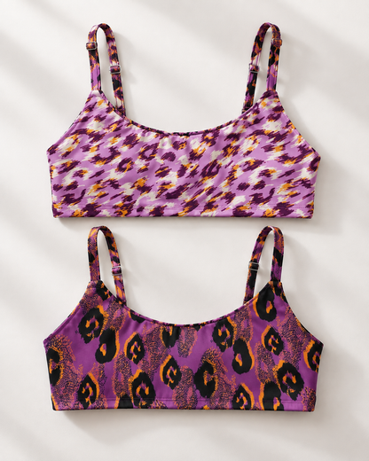 The Sylia reversible mix n’ match athleisure top