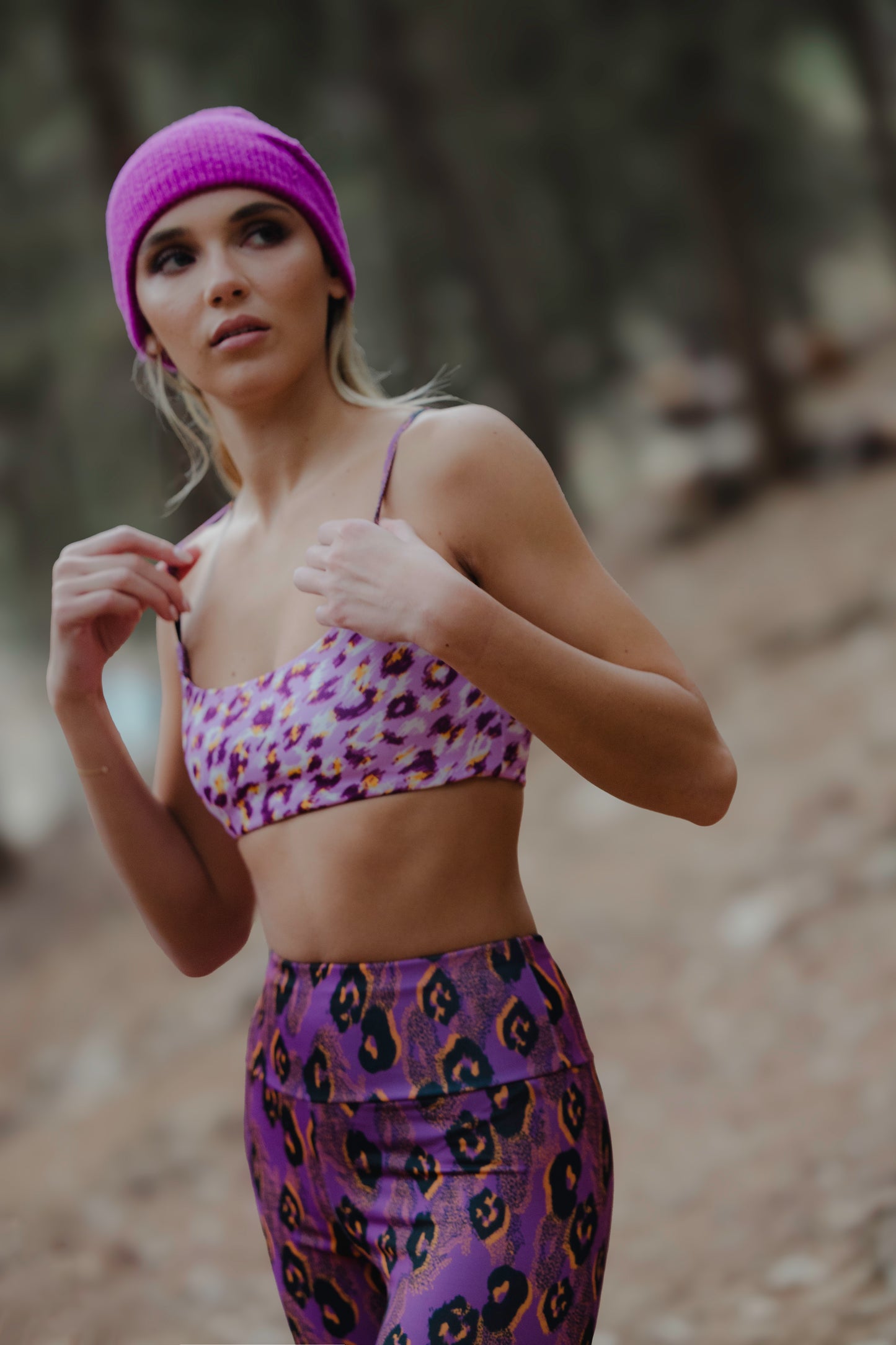 Sylia Top Purple Leopard Pirates Of Venus