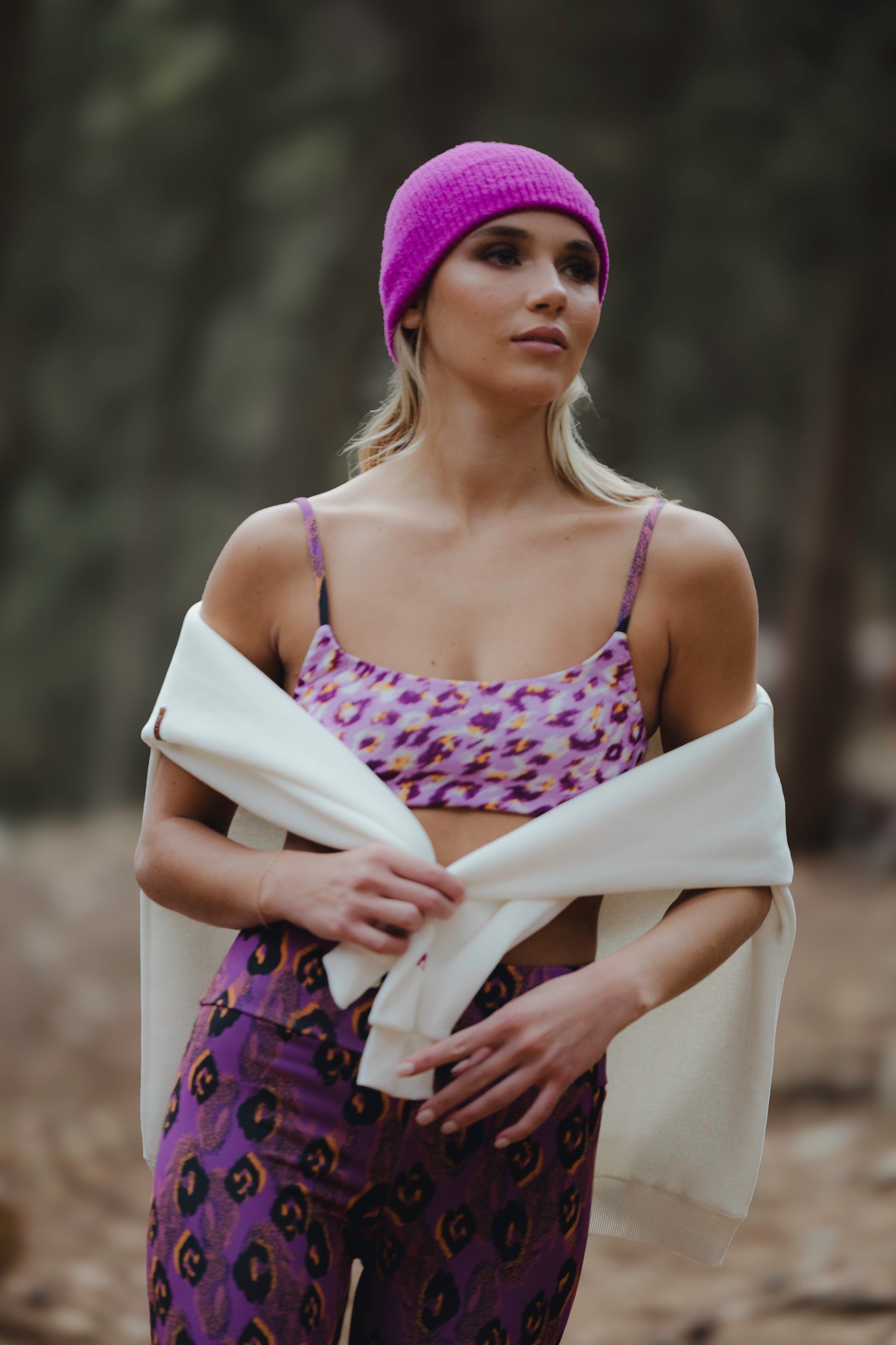 Sylia Top Purple Leopard Pirates Of Venus