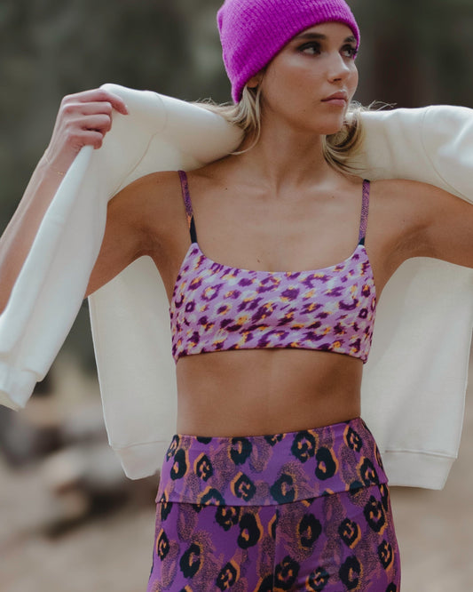 Sylia Top Purple Leopard Pirates Of Venus