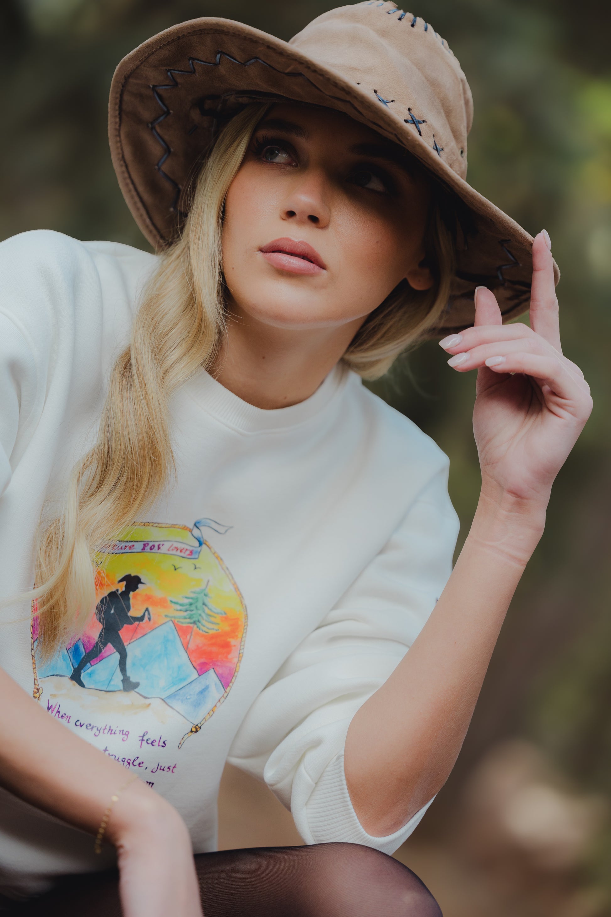 We Are Almost There Ivory Sweater Pirates Of Venus Hiking