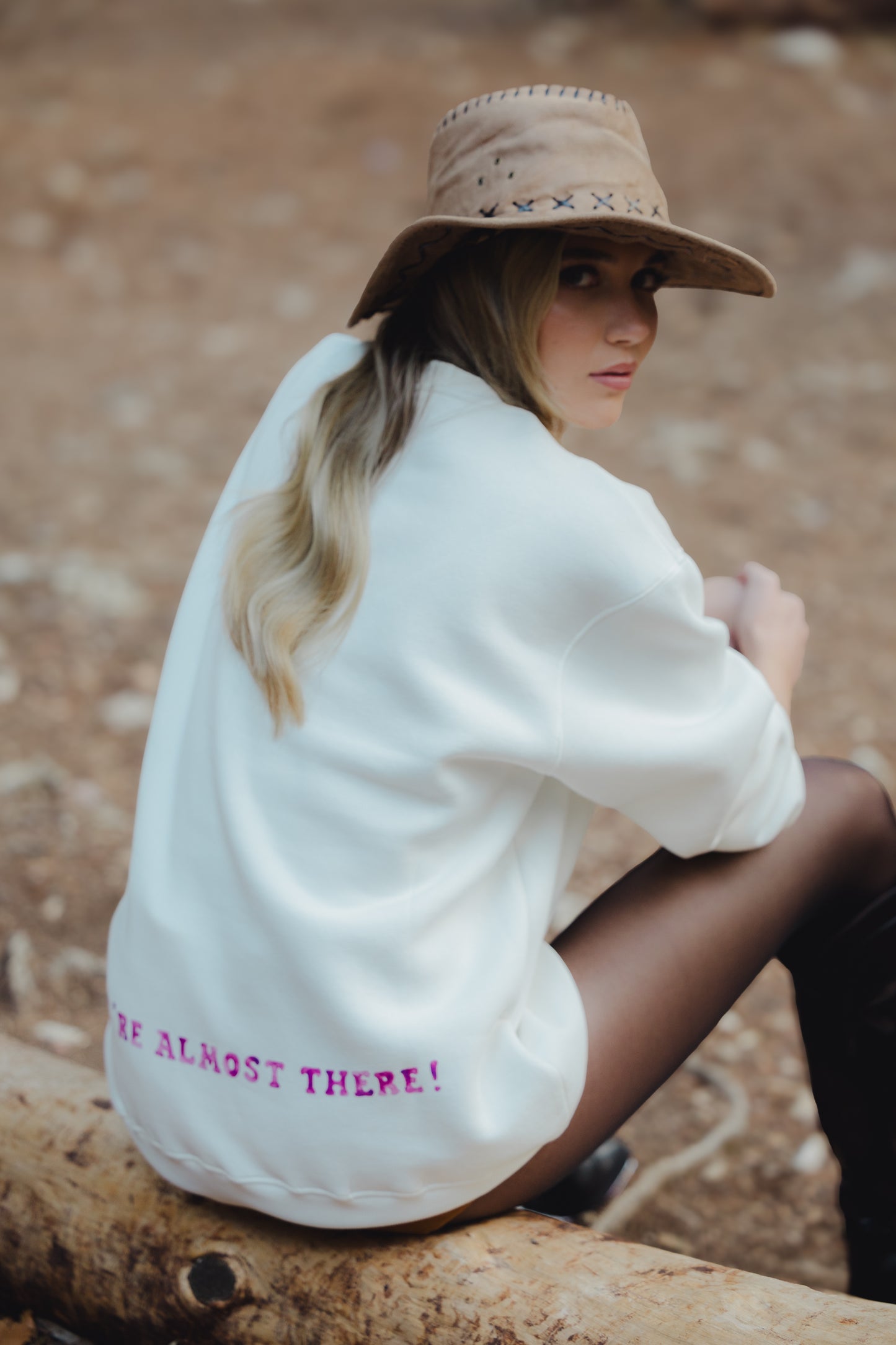 We Are Almost There Ivory Sweater Pirates Of Venus Hiking