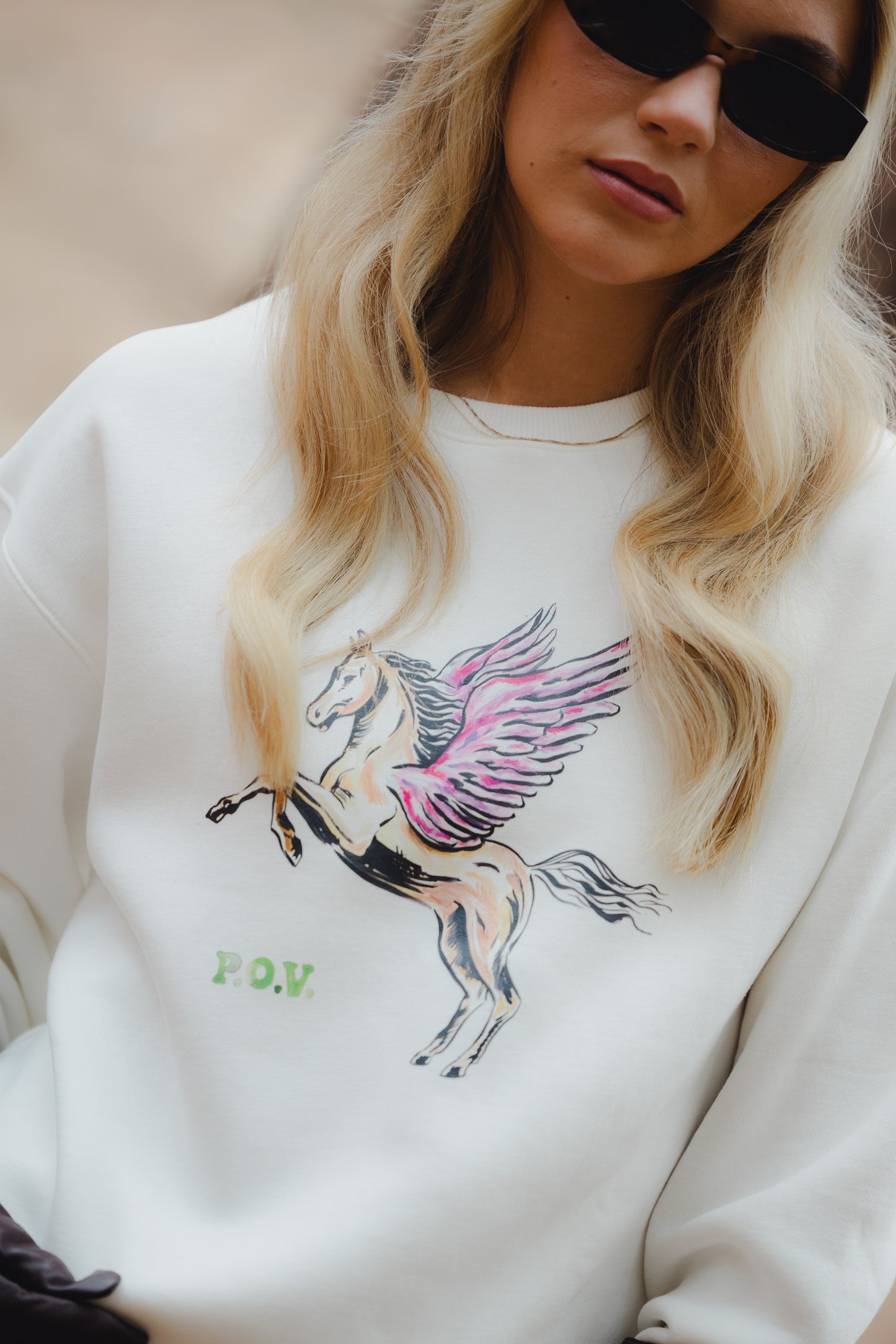 Wild And Free Ivory Pegasus Sweater Pirates Of Venus